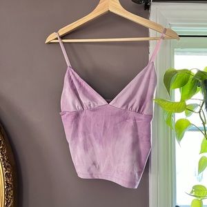 Purple Tie Dye Tank Top